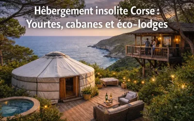 Hébergement insolite Corse du sud : Yourtes, cabanes , éco-lodges