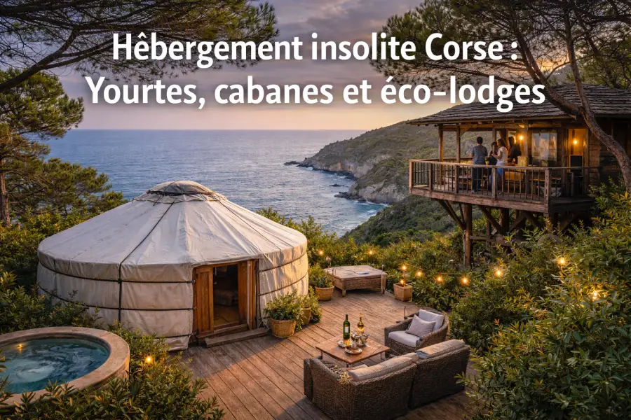 Hébergement insolite Corse du sud : Yourtes, cabanes , éco-lodges